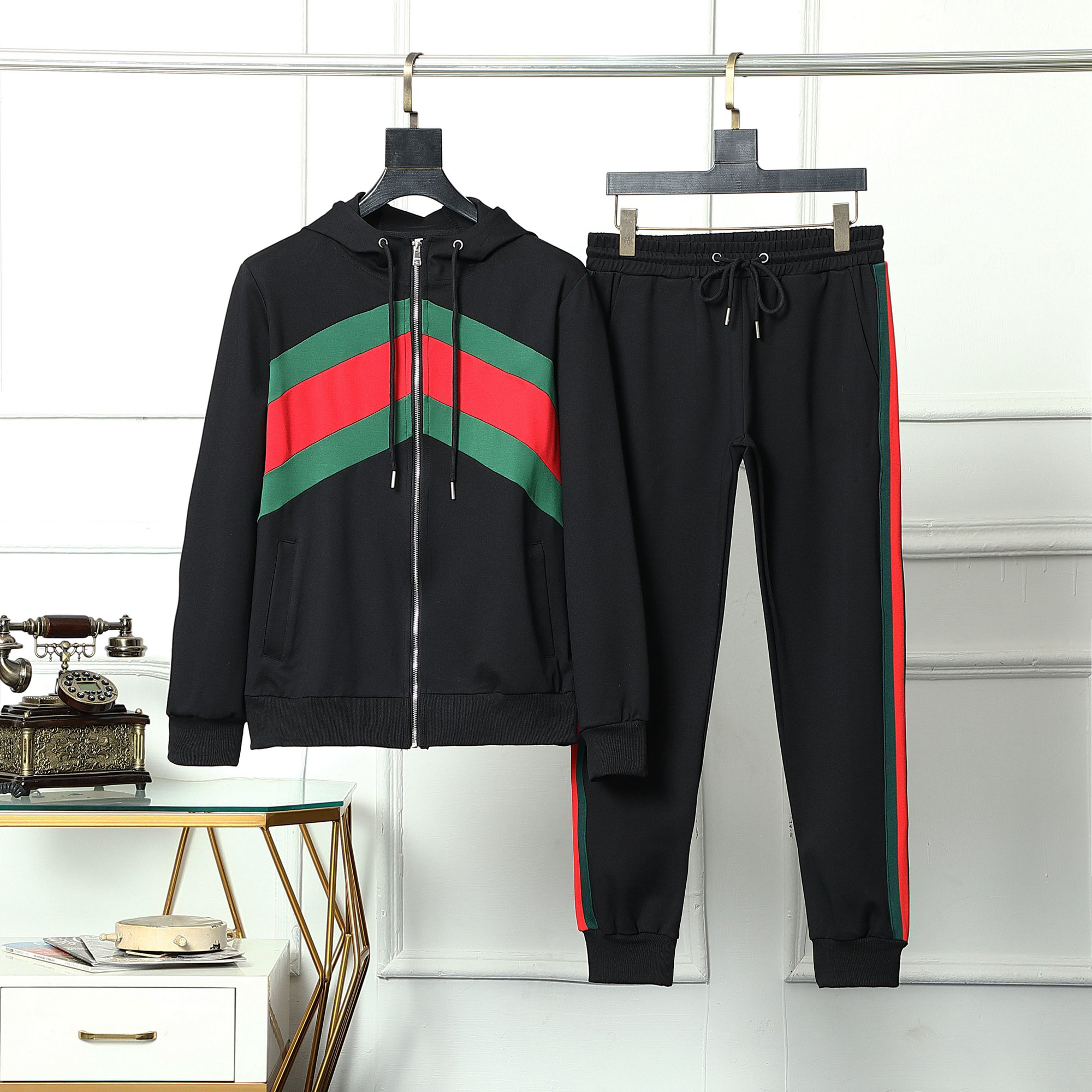 Ensemble de survêtement pour hommes Sweat-shirts de sport Joggers Survêtements pour hommes Survêtements de sport décontractés Vestes Hauts et pan