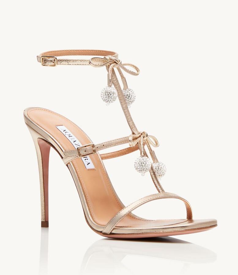 

Summer Popular Cerise Sandals Dress Shoes Crystal Cherries High Heels Patent Leather Women Lady Bridal Evening Brands Lady Gladiator Sandalias