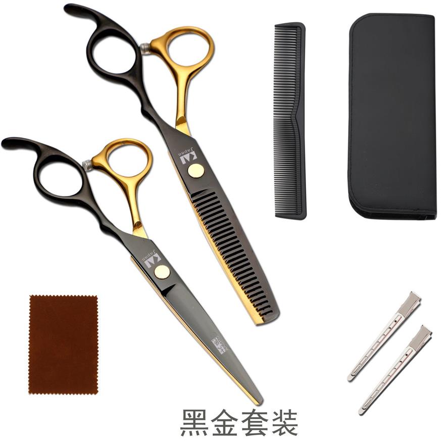 

Spot Japan 440C Original 6 inch Professional Hairdressing Scissors Thinning Barber Scissor Set Hair Cutting Scissorses Salon Hair 274b
