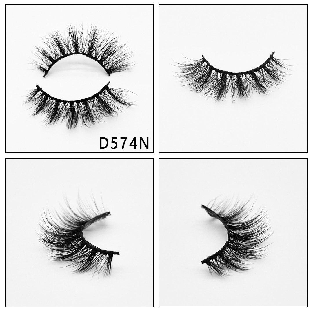 

D574N Wholesale Custom eyelash Packaging box dramatic 5d 25mm lashes Natural Mink eyelashes Vendor mink lashes3d