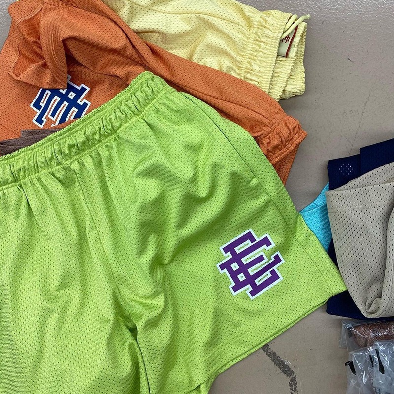 

eric emanuel ee basic short mens fitness shorts mesh breathable beach pants sports series basketball pants new york 2022