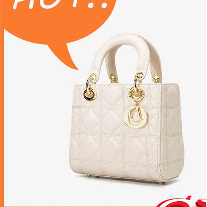 

Luxurious high purses handbags Women's Bag 2022 New Handbag Sense gst One Inclined Shoulder Messenger Inclined Hand Bags ladies purse evening, Beige counter genuine gift box