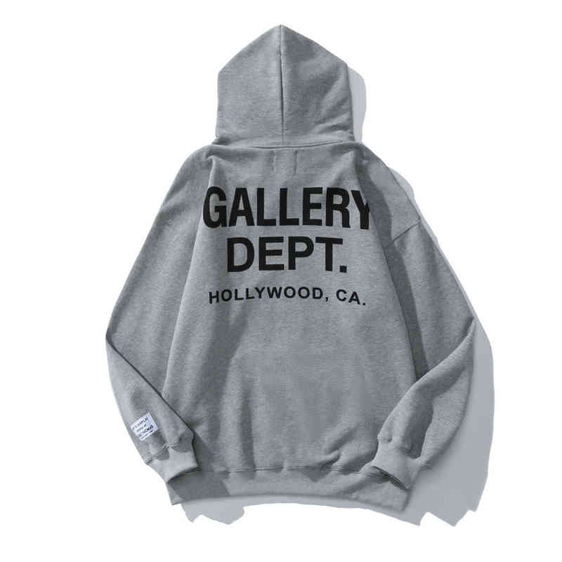 Galleries Dept Designer Hoodie Sweatshirt Pullover Long Sleeve Shirt Autumn Fall Winter Vintage Men Women Men's Street Letter Print Large 0M