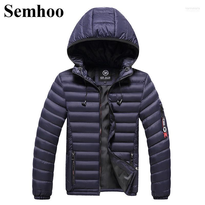 

Winter Men's Hooded Headphones Cotton Coat Thick Warm Solid Color Simple Breathable Windproof Plus Size ---3XL1 Kare22, Black