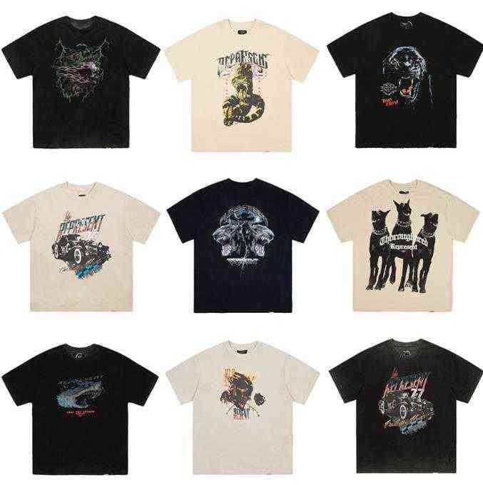 

22ss Mens Represent Tee Casual Summer O-neck Men Top Tshirts Polos Short Sleeve Black White Womens Tops Tees Shirts T-shirt11