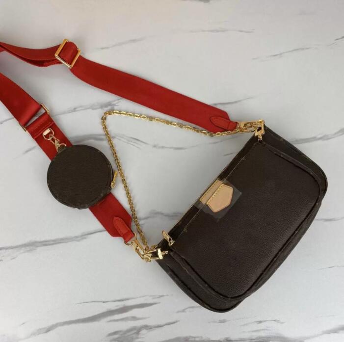 

WITH DATE Code women handbags Multi pochette accessoires Designer bag purses luxurys handbag favorite mini 3pcs pochettes accessories crossbody shoulder bags, Blue