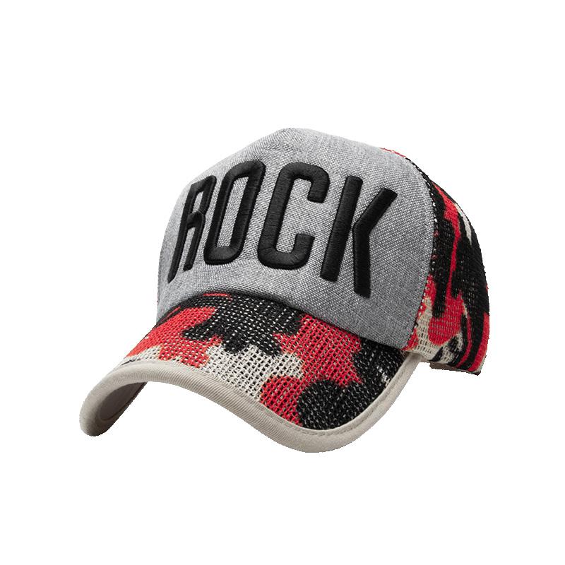 

Ball Caps Men's Baseball Hat Women's Summer Rock Breathable Embroidery Male Snapback Hip-Hop Trucker CapBall, Khaki