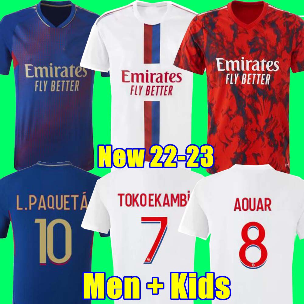 

Fans player 222 23 Maillot 2022 2023 Soccer Jersey digital fourth football shirts TOKO EKAMBI CHERKI AOUAR HOME Lyon L.PAQUETA DEMBELE Denayer, 22/23 4th adult