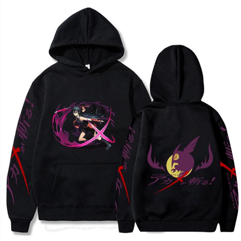 

Men's Hoodies & Sweatshirts Anime Akame Ga Kill Print Hoodie Loog Sleeve Pullover Sweatshirt, Gray