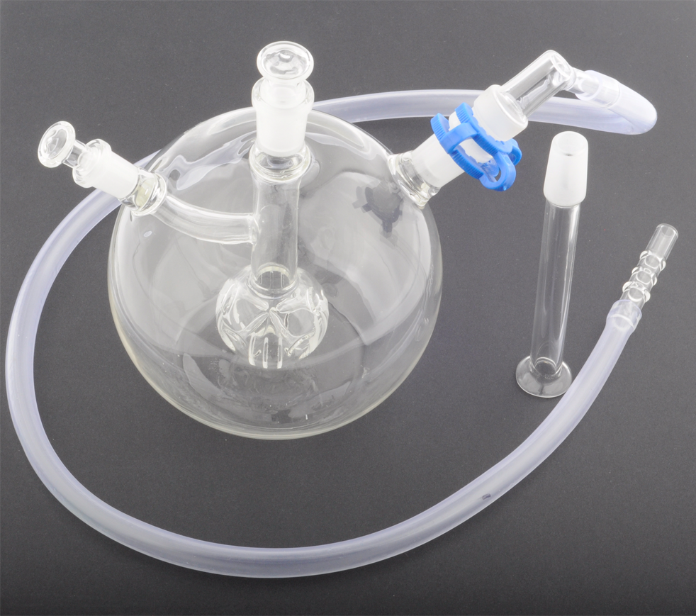 

Water Bong Pipe 8 in 1 10mm 14mm Female Mega Globe MK 2 Bubbler Glass Kit