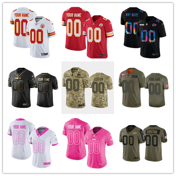 

Customized Jersey Football Kansas''City''Chiefs''MEN WOMEN YOUTH 100% Embroidery S-6XL