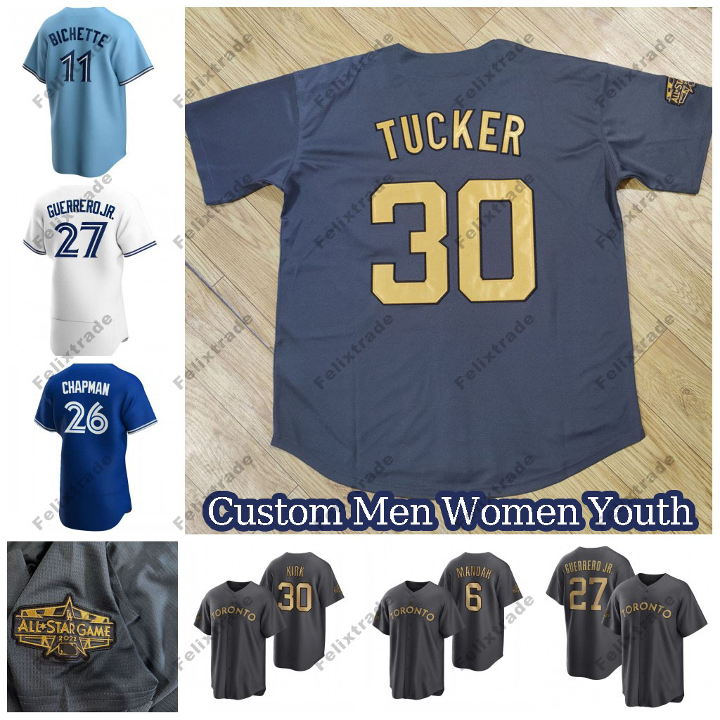 

Blue Jays 2022 All Star Jersey Vladimir Guerrero Jr. Chapman Matt George Springer Bo Bichette, 2022 all star cool base