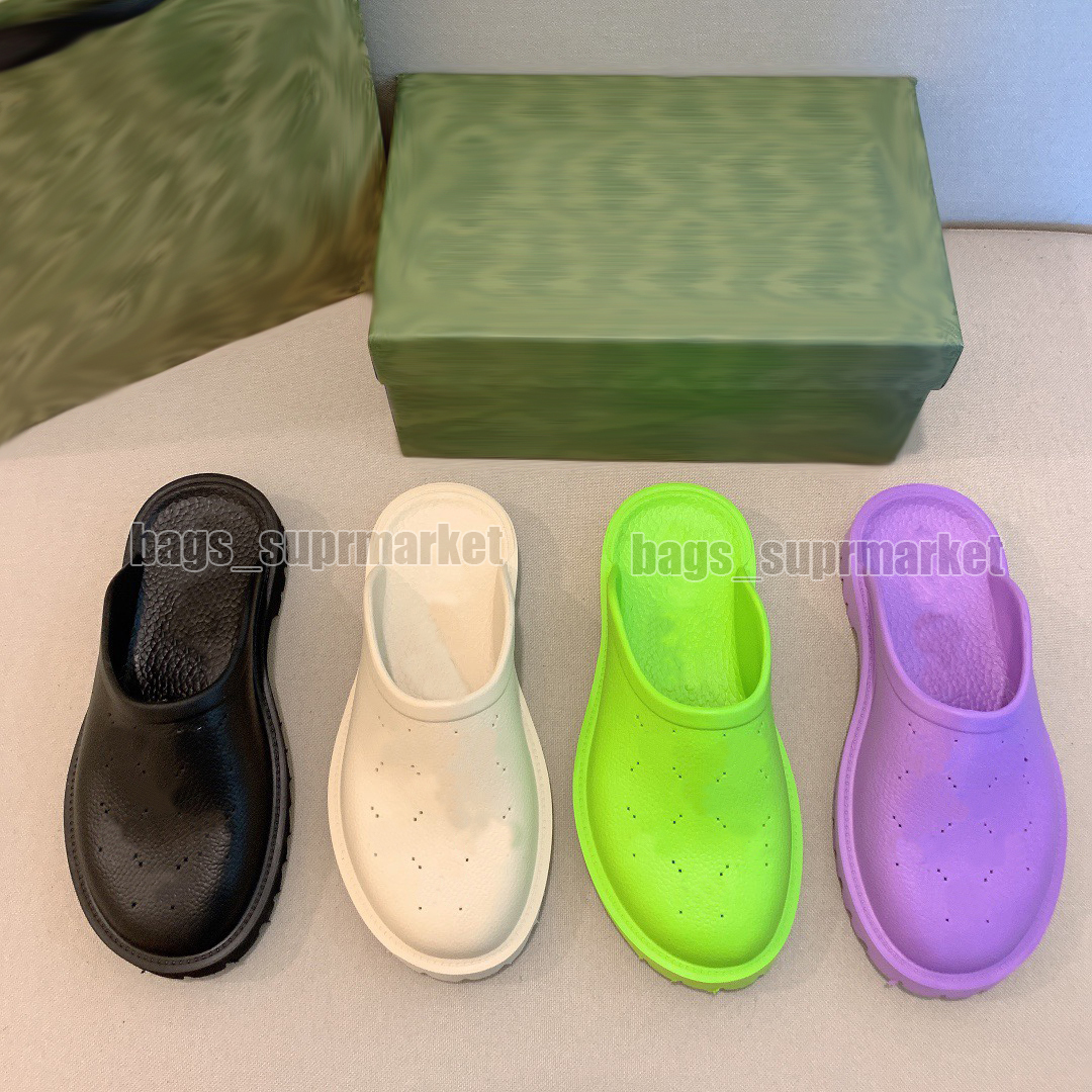 

4 colors womens mans slippers designer luxury sandals ladies summer flat slides outdoor beach woman hollow guccy guccie out slipper letters with box