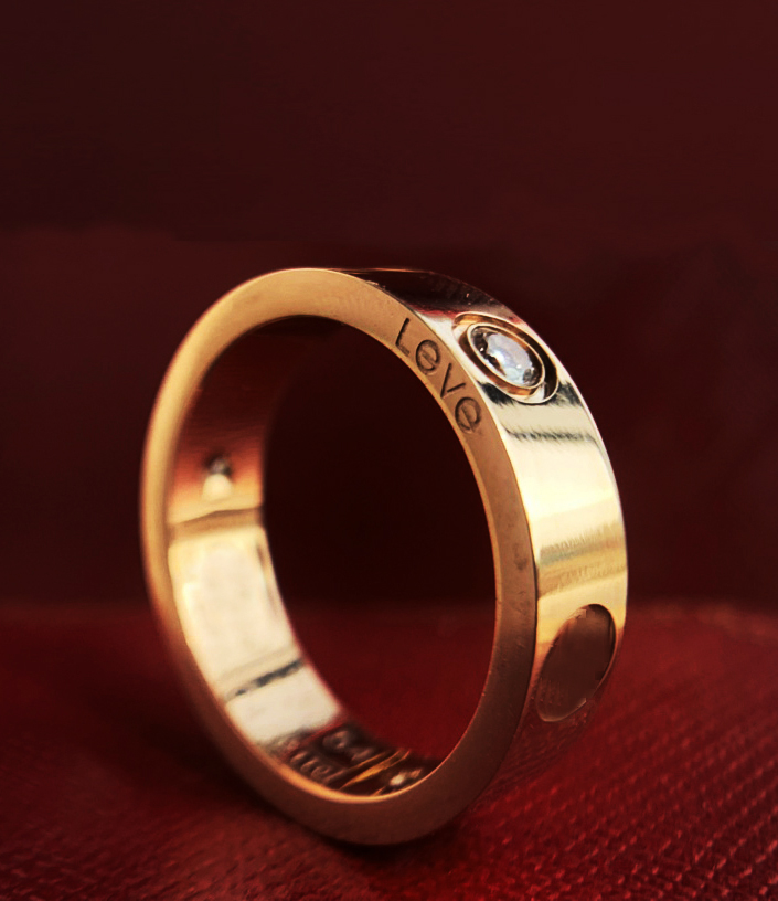 Mens Womens Love Ring man 4mm 5mm 6mm Wedding High quality 925s 18k size 5-11 Luxury Diamond rose silver Engagement with box Crtir Designer gold-image-765187812