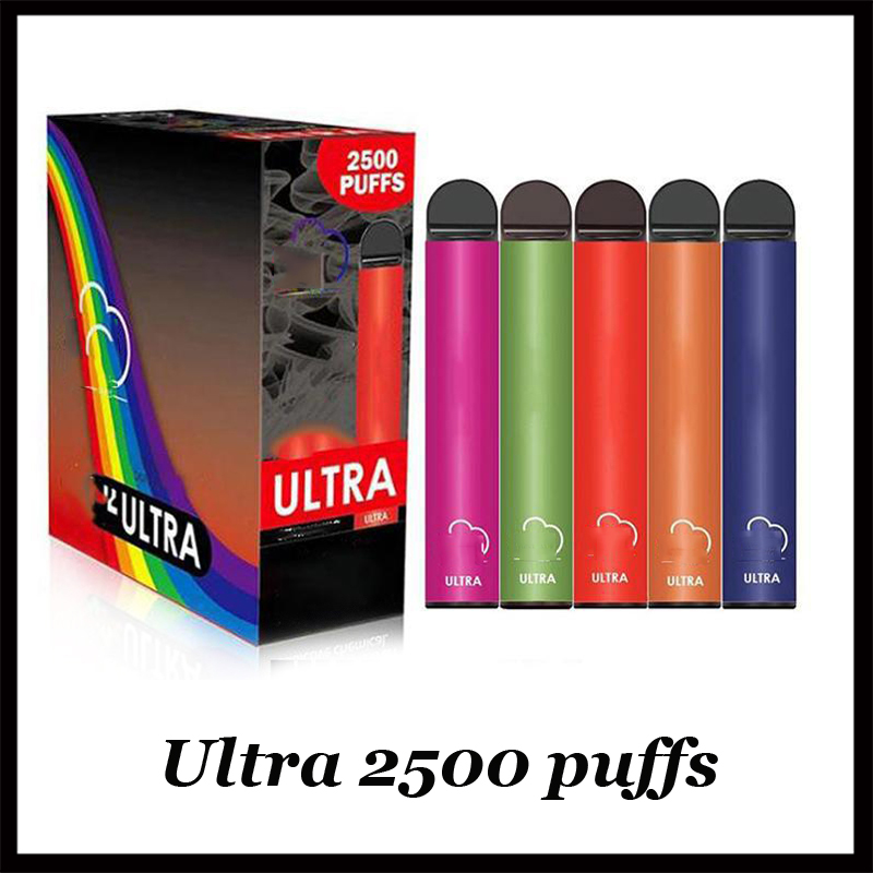 

Fumed ULTRA 2500Puffs Pre-Filled e cigarettes Disposable Vape Pen 6ml and 9ml Electronic cig Kit 850mAh Battery high quality vapors vs Infinity
