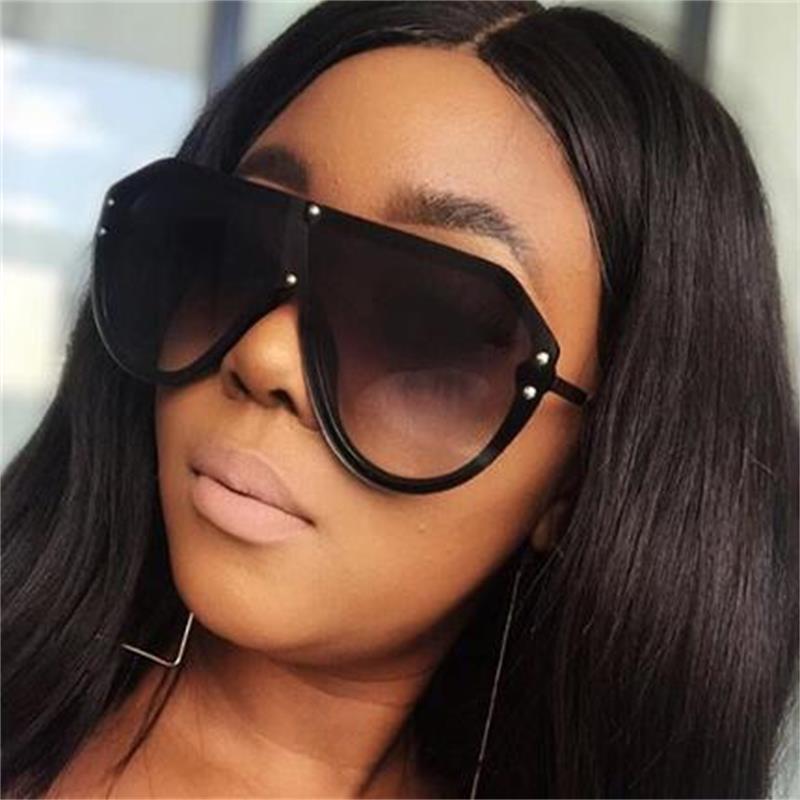 

Sunglasses Oversized Men Vintage Brand Pilot Sun Glasses Women Big Frame Black Sunglass Pink Yellow Retro Eyewear UV400Sunglasses