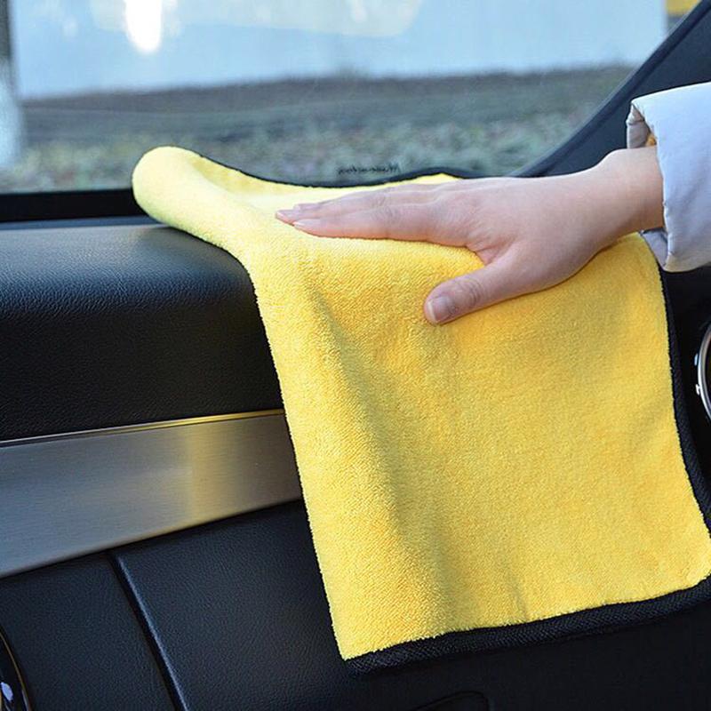 

Car Sponge 10Pcs 30x30cm Care Polishing Wash Towels Plush Microfiber Washing Drying Towel Strong Thick Cleaning ClothCar