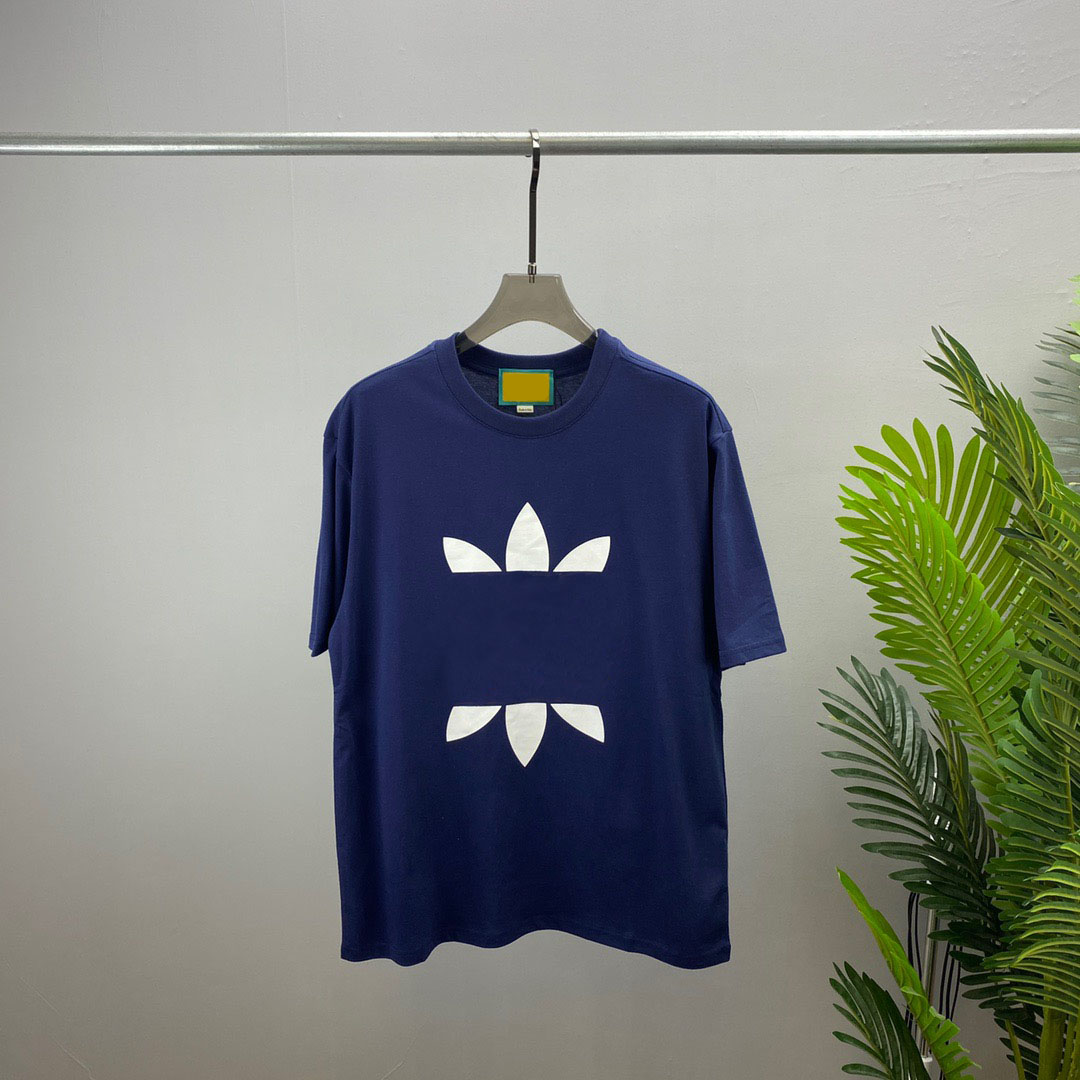 

Men's Plus Tees & Polos Round neck embroidered and printed polar style summer wear with street pure cotton 3tr