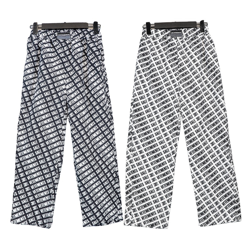 

New Pants Men Women Best-Quality Straight Inside Tag Label Trousers