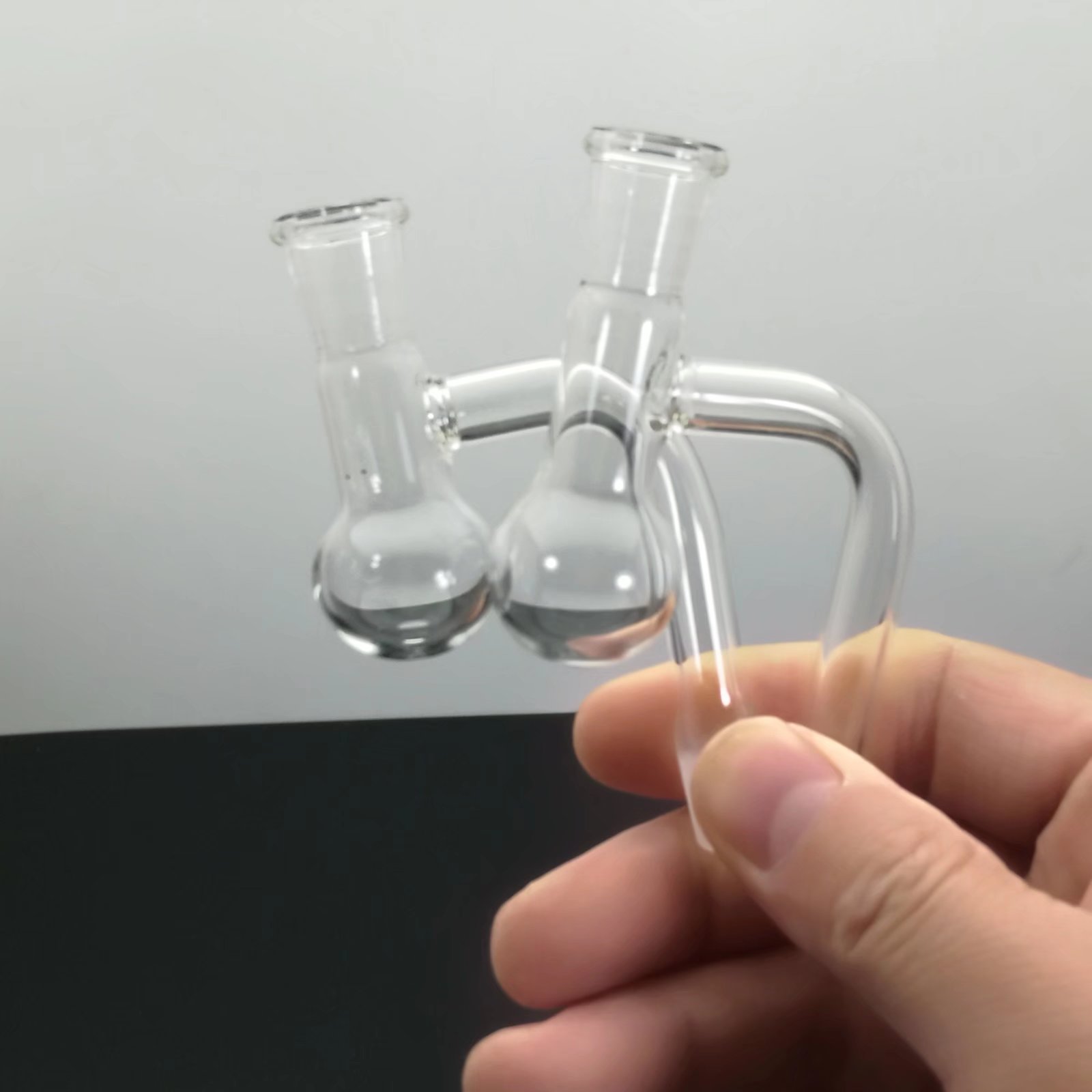 

Glass Smoking Pipe Water Hookah Right angle glass filter adapter 10mm