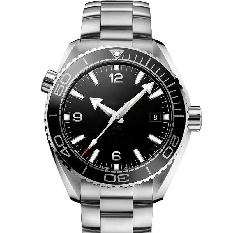 2022 fashion business mens mechanical watch 43mm multicolor dial stainless steel strap waterproof high quality watch Sapphire Folding buckle