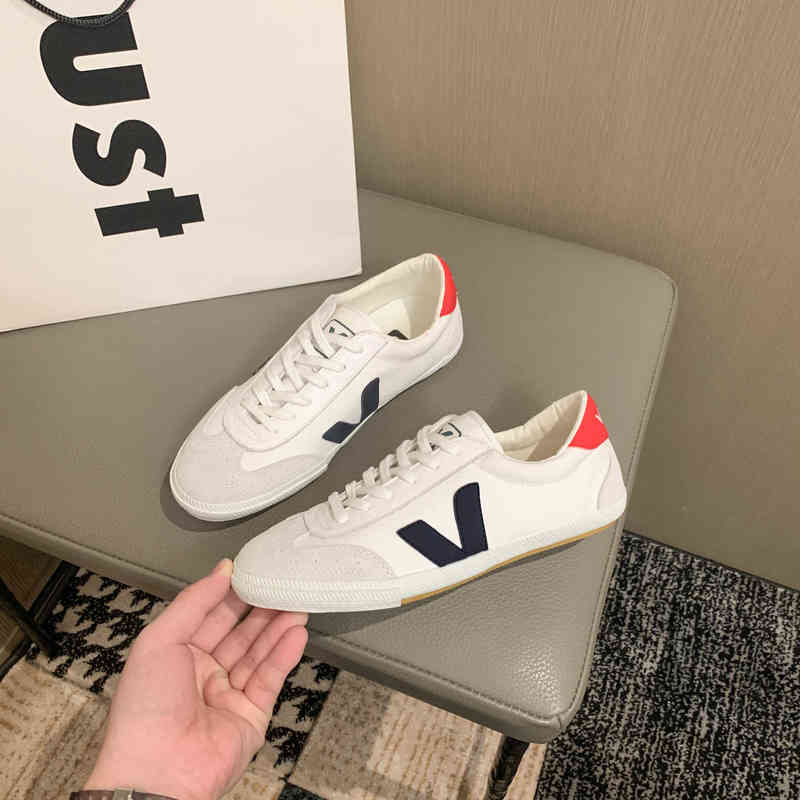 2022 French Vejait Canvas Chaussures blanches Site Web officiel pour hommes et femmes Volley Casual Shoes