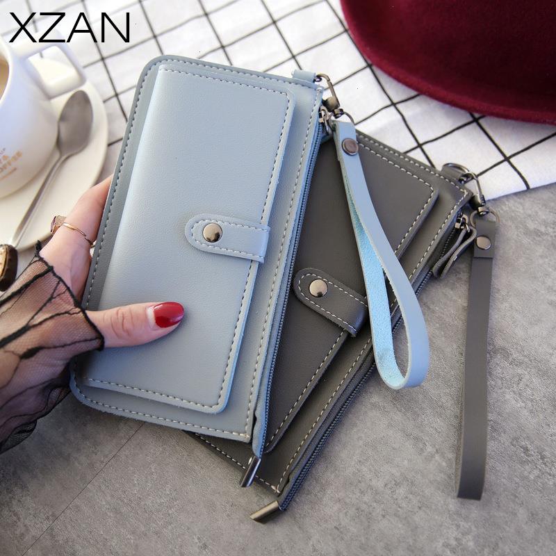 

Multifunctional Fashion Women Wallet Pu Leather Long Wallets Multi-card Position Clutch Buckle Zipper Student Purse, Wine red
