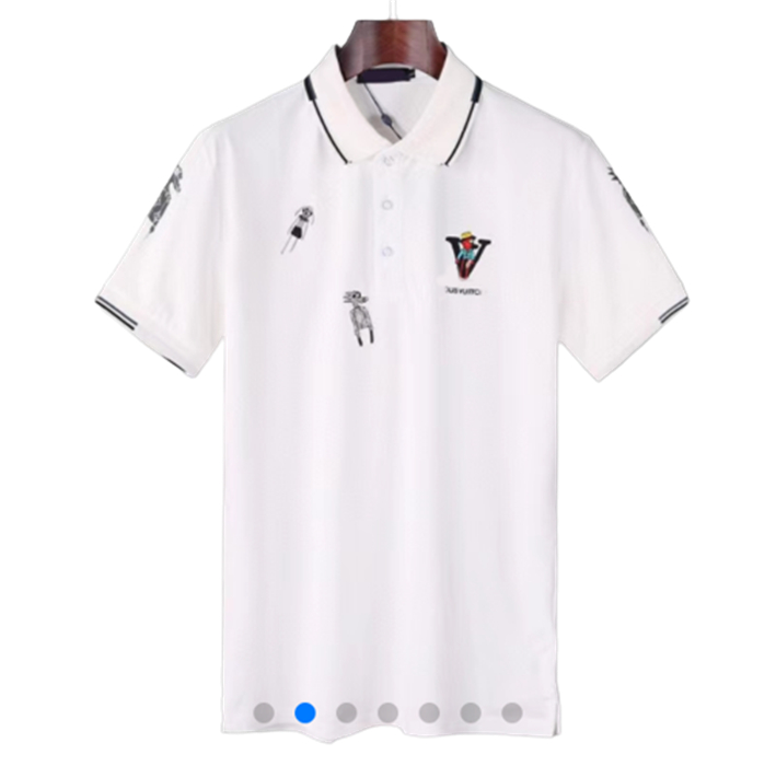 

Summer Polo shirt Men's casual stripe designer brand clothing short sleeve T-shirt business home breathable casual cotton Polos shirts #35, 02