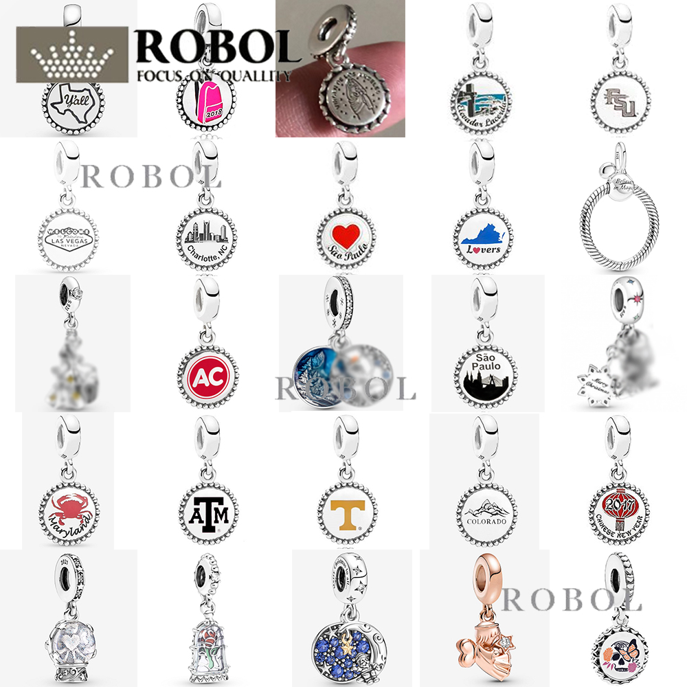 

2022 100% 925 Sterling SILVER Beads 81 Fashionable and Charming Pendant Dangle Charm fit Pandora Bracelet silver 925 jewelry for women