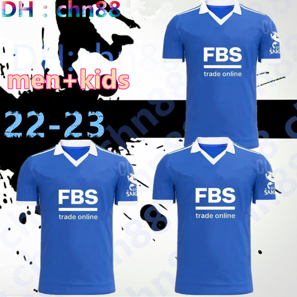 

21 22 Leicester soccer jerseys City VARDY Daka MADDISON TIELEMANS NDIDI AYOZE Barnes goalkeeper Schmeichel Lookman 2021 2022 men kids kit football shirt jersey, 22-23 home kids