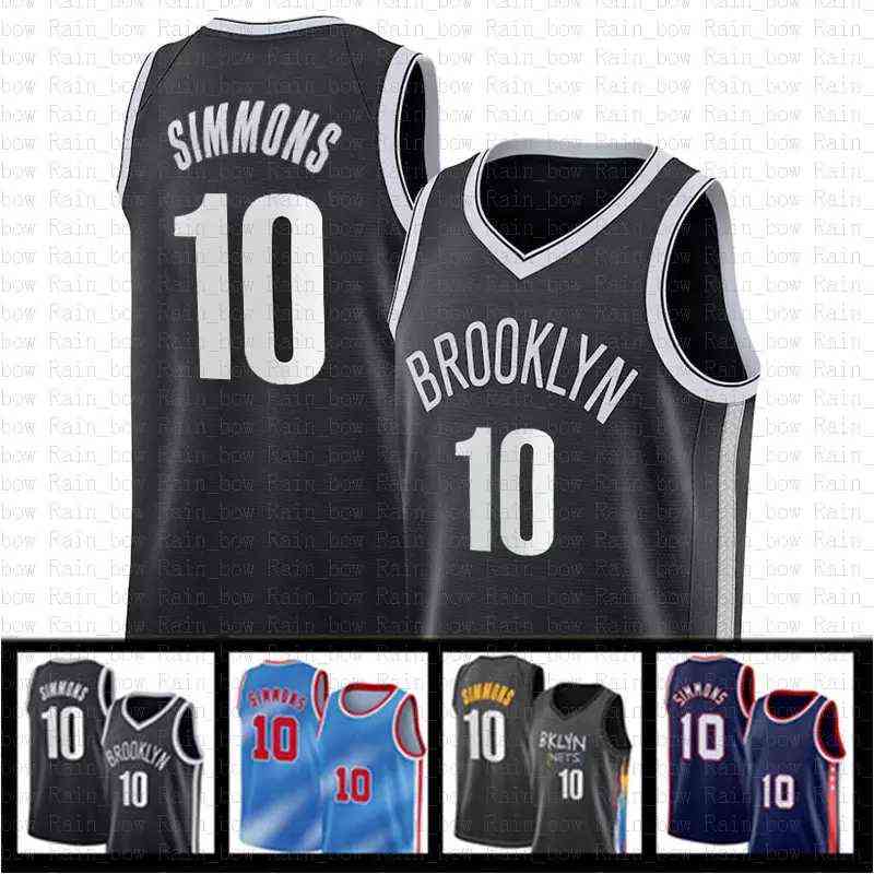 

XXL Basketball Jerseys Kyrie 7 Kevin Ben 10 Durant Simmons 11 72 Biggie Irving Jersey 75th anniversary City Men' Shirts Brooklyn''Nets''M