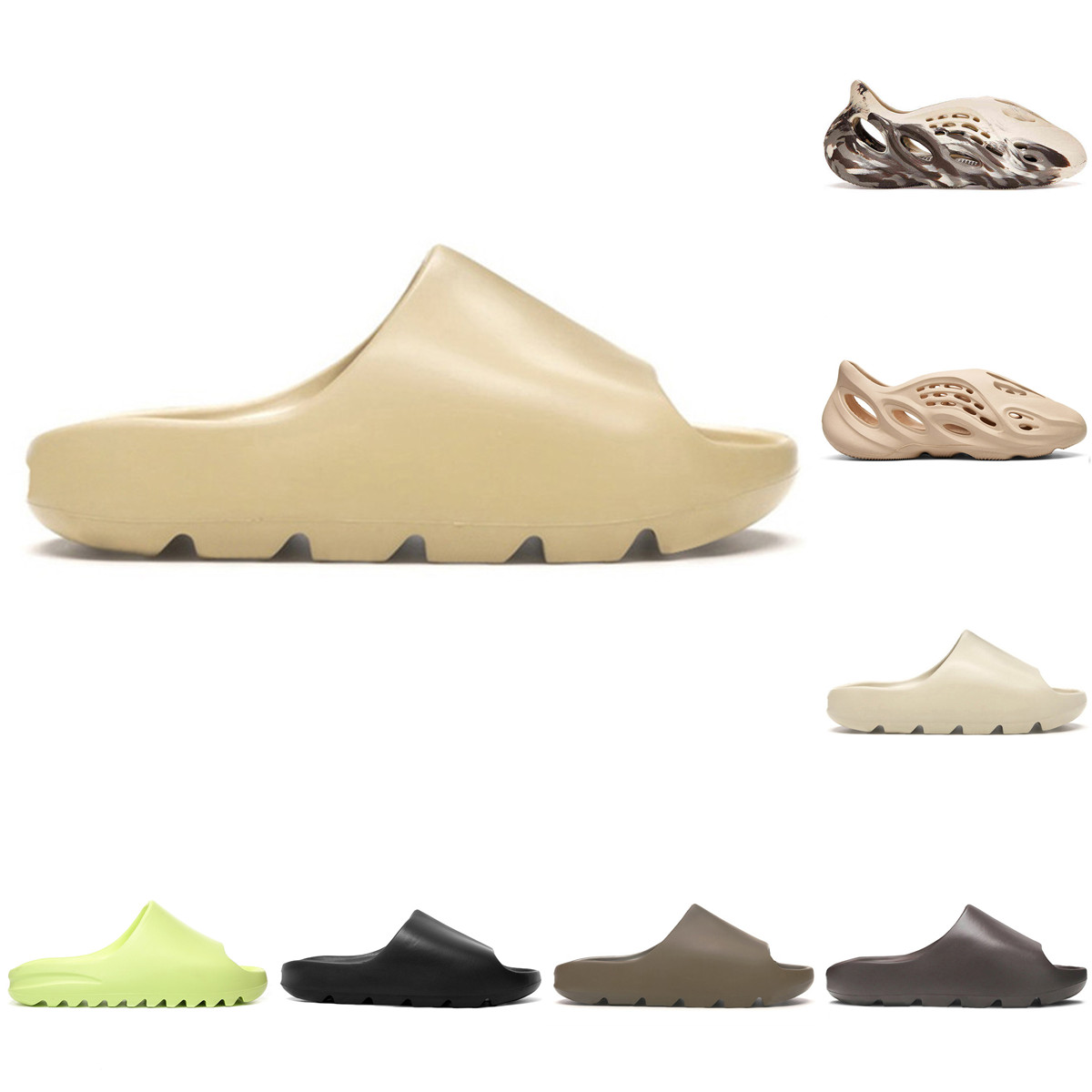 

New vermilion Runner slippers Clog lady sandal acoustic eva resin Slides Black MX sand grey Moon Grey Slippers Woman Man Tainers bone Designer sneaker Sandals Shoes, Bubble bag