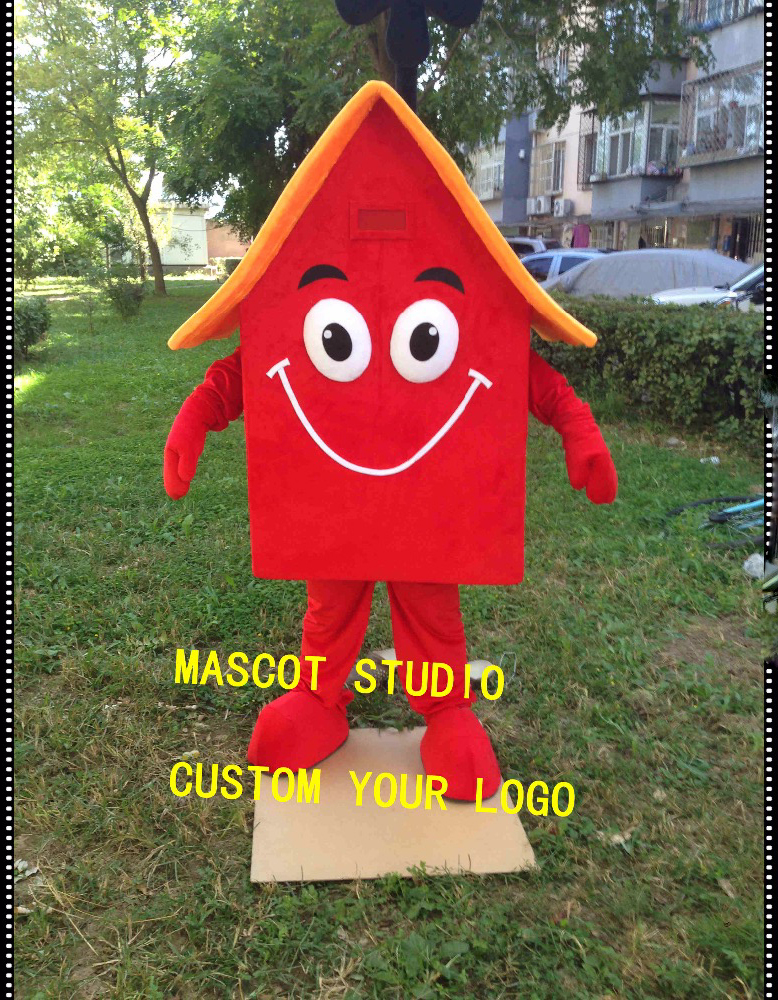 

red house mascot costume custom fancy costume anime kits mascotte fancy dress carnival costume 401857