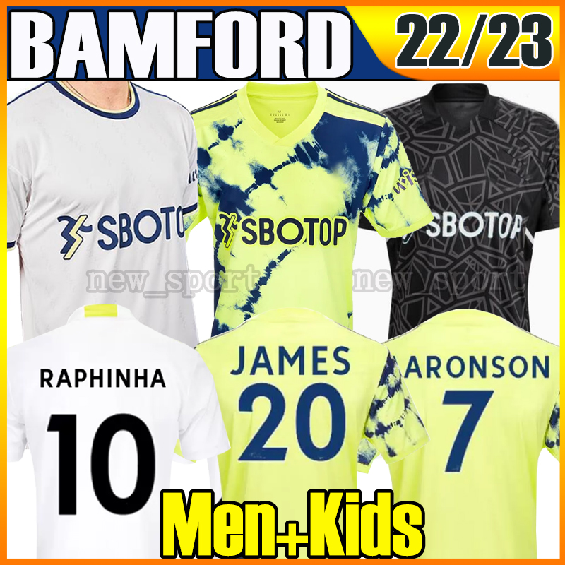 

22 23 BAMFORD Home away soccer jerseys Fans 2022 2023 T ROBERTS HARRISON HERNANDEZ COSTA BAMFORD ALIOSKI CLARKE Men Kids kits socks full set football shirts S-XXL, 22 23 new patch
