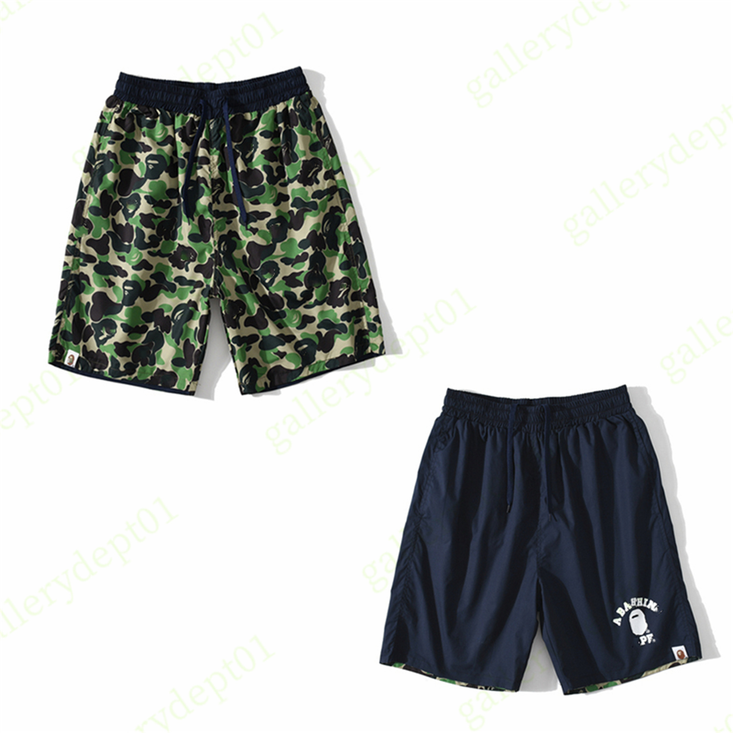 

shark mens shorts designer shorts women swim shorts Embroidered cotton terry Luminous spot camouflage Red blue and purple colorReflective gym swimming inaka A08, 1pcs button