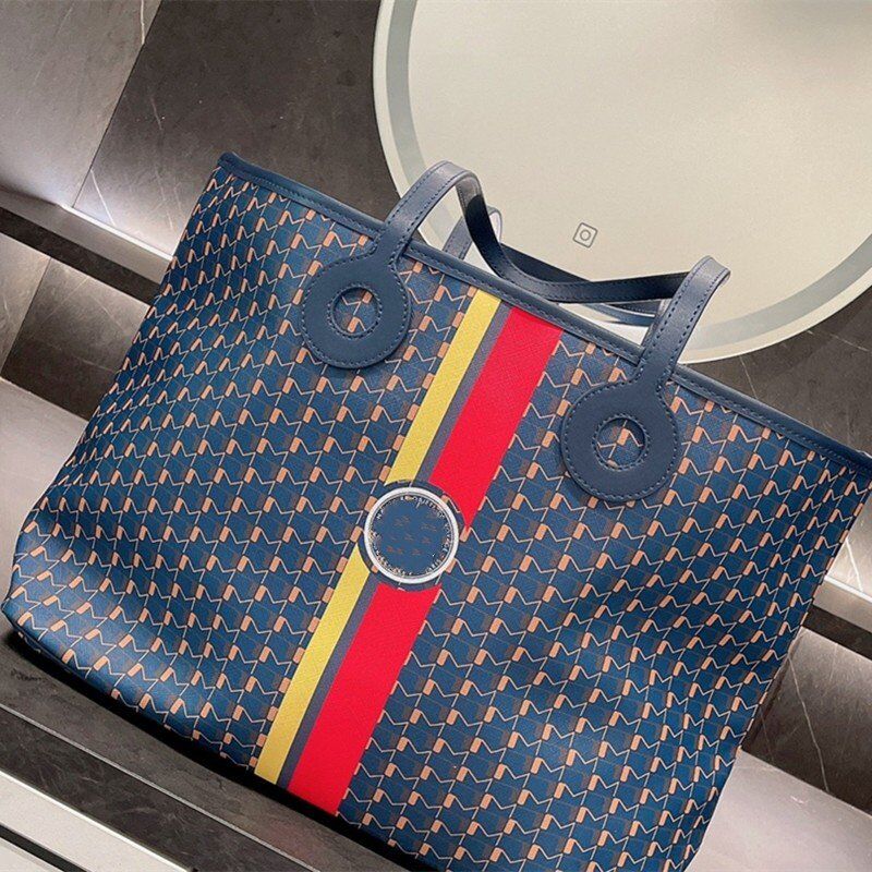 Wholesale 2022 New Color Stripe Shoping Sac Small Monster Mather Graffiti High-Capacité One épaule Portable Tote Sac Livraison gratuite