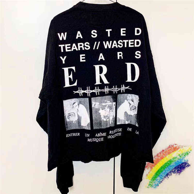 

Long Sleeves Oversize Earth T-shirt Men Women High Quality Fashion Casual Streetwear E.r.d TeesT220721