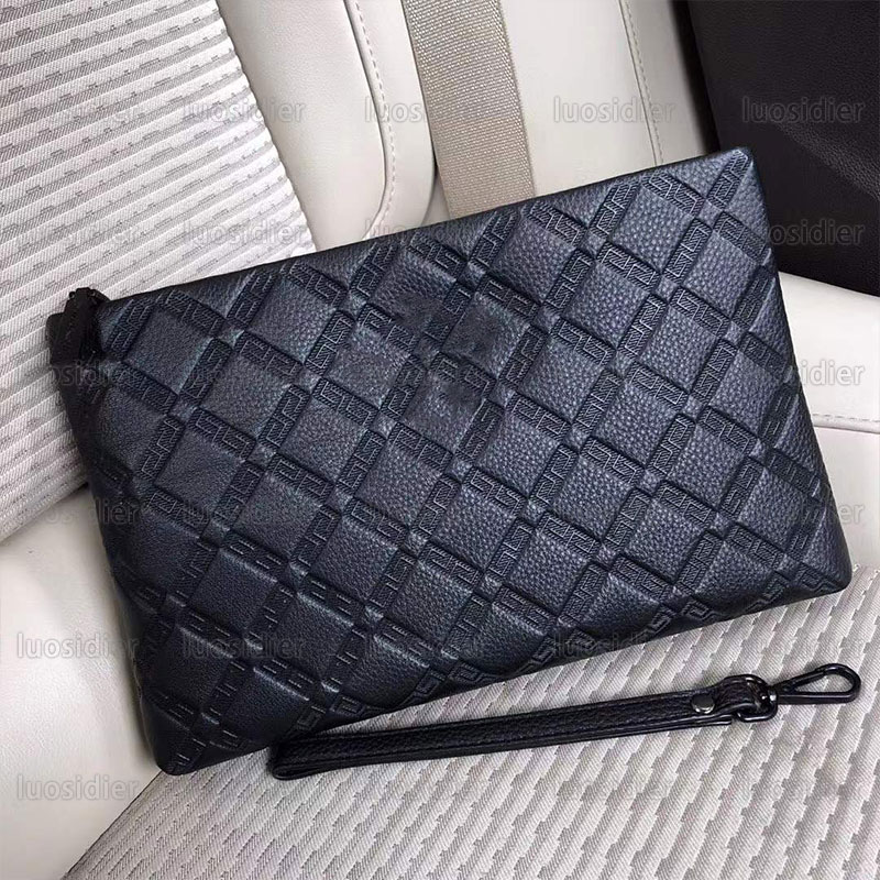 

cosmetic envelope bag briefcase clutch bag leather embossed casual la medusa pouch wallet purse, Customize