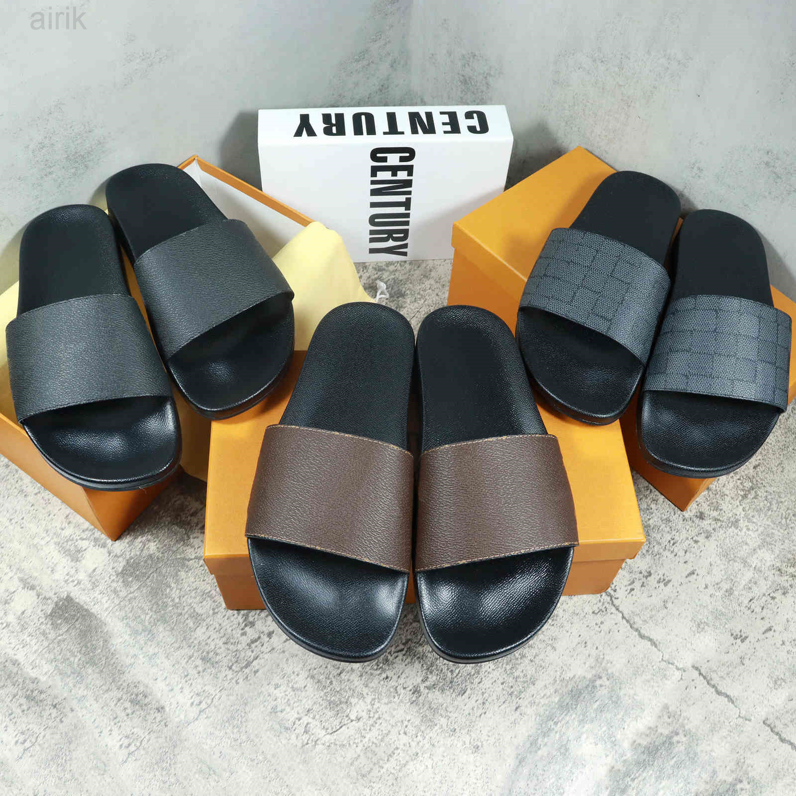

Woman Man Sandal Slippers High Quality Beach causal Men Women slipper Flat shoes Slide Eu35-45 By shoe02, #30