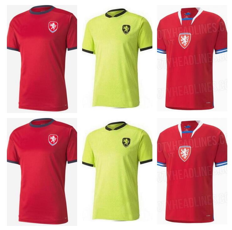 

21 22 23 Czech Republic SOCCER JERSEYS HOME AWAY 2021 2022 2023 SKODA SOUCEK JANKTO HUSBAUER KADERABEK FOOTBALL kits SHIRTS uniform thailand