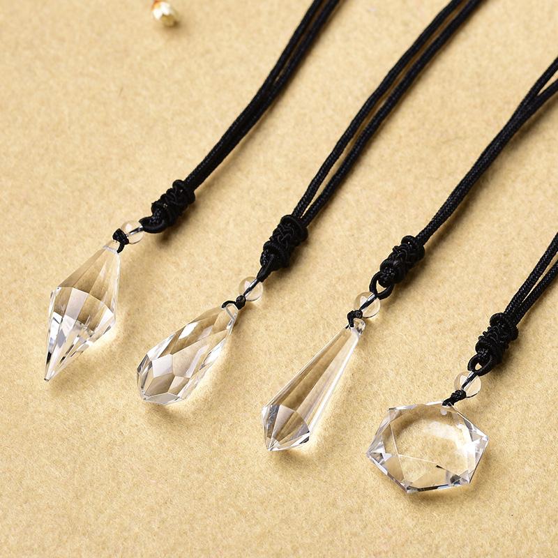 

Pendant Necklaces Drop Natural Crystal Spirit Pendulum Men And Women Angel Tears Necklace PendantPendant