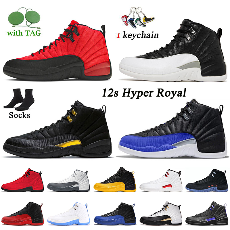 

2022 Hyper Royal Jumpman 12 12s Basketball Shoes Mens Reverse Flu Game Playoffs Royalty Taxi Wings Utility Twist Dark Concord University Gold Sneakers Trainers, C46 ovo white 36-47