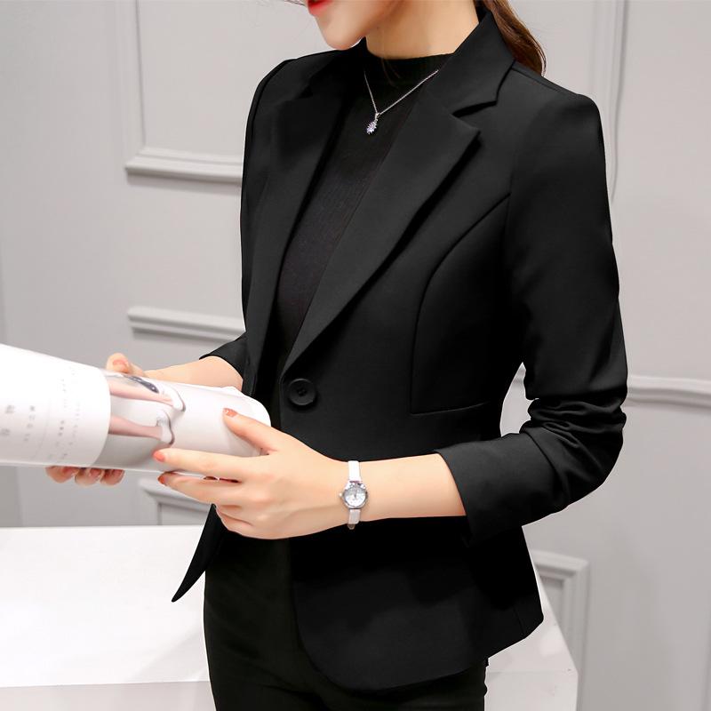 

Women's Suits & Blazers Black Women Blazer 2022 Formal Lady Office Work Suit Pockets Jackets Coat Slim Femme FemmeWomen's, Light blue