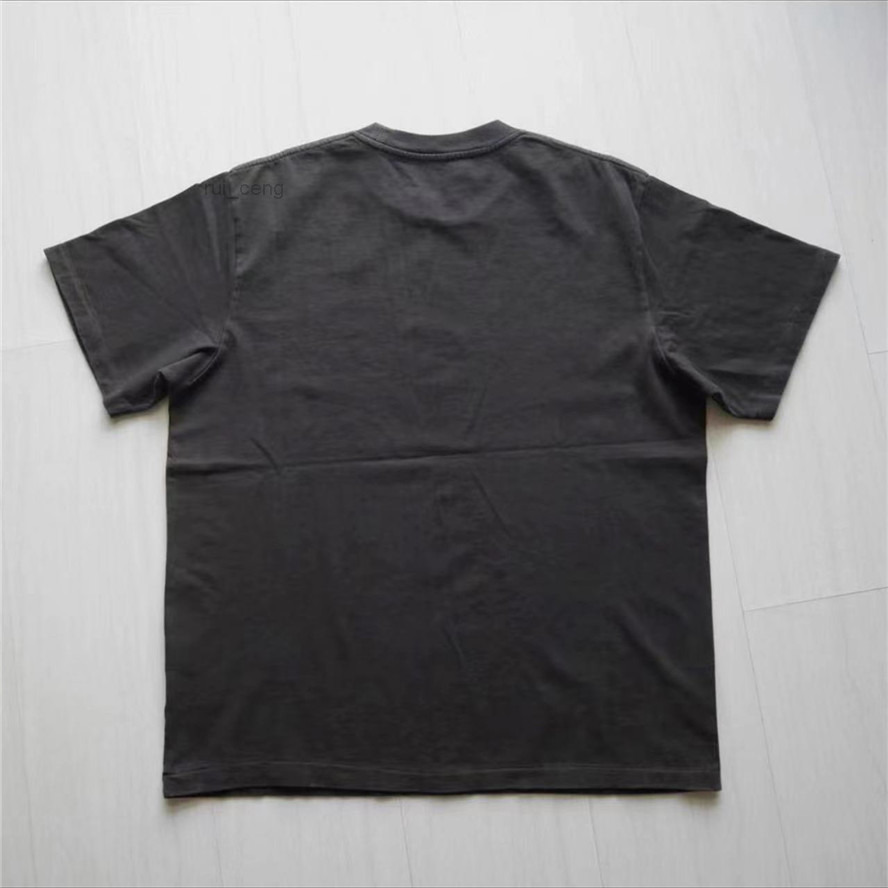 

Black 2022 Vintage Skateboard Tee Tops Loose Short Sleeve T-shirt Men Women 1 High Quality Puffy Print