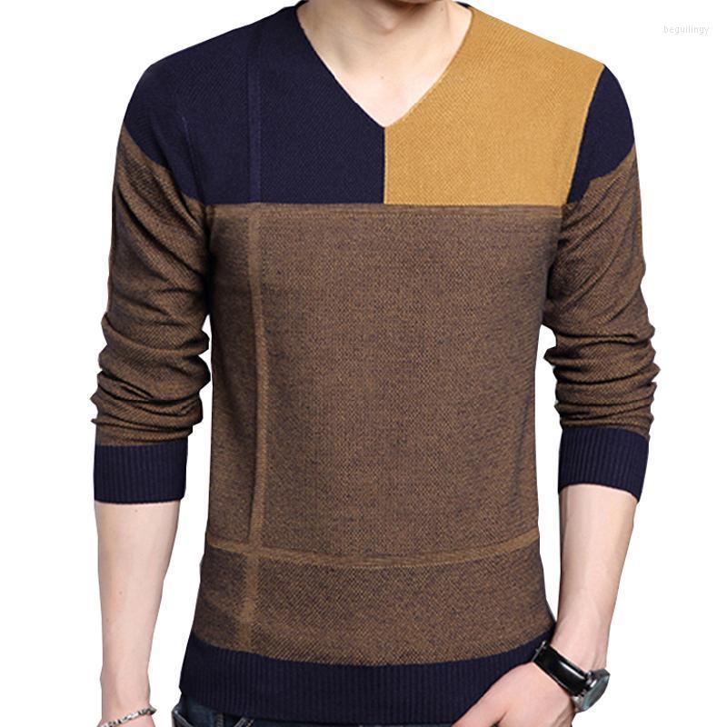 

Men's Sweaters Spring Autumn Men's Sweater 2022 Casual Patchwork Men Pullover Cotton Slim Plus Size V-Neck Knitted 3XLMen's Begu22, Green