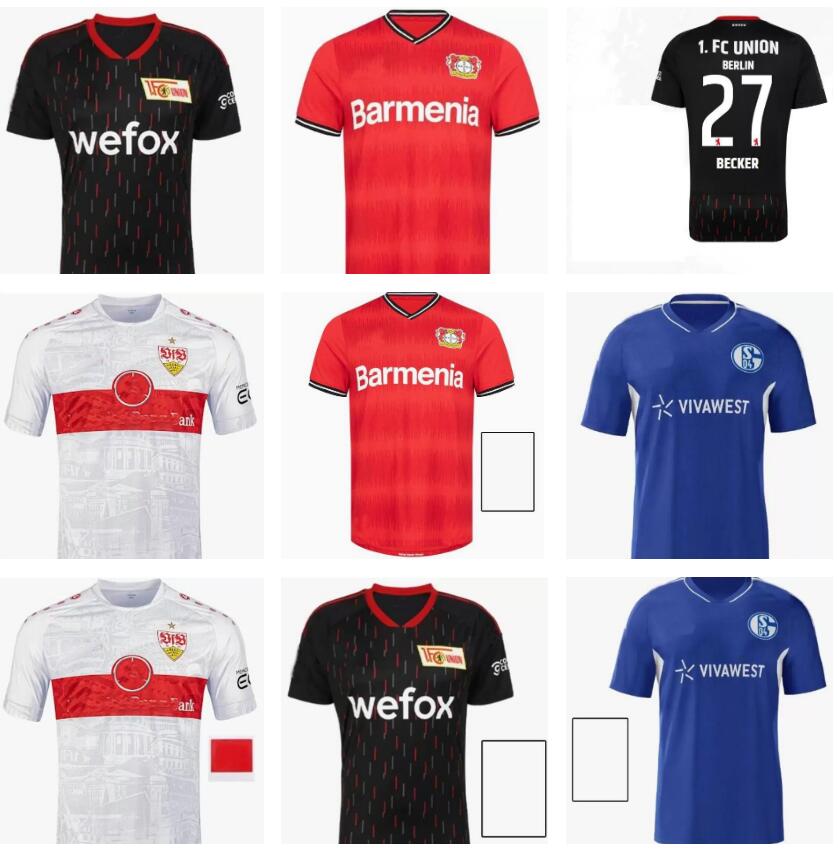 

22 23 Schalke 04 soccer jersey Bayer Leverkusen 2022 2023 Union Berlin home third VOGLSAMMER SEGUIN BEHRENS BECKER OZAN MASCARELL RAMAN MATONDO football shirts