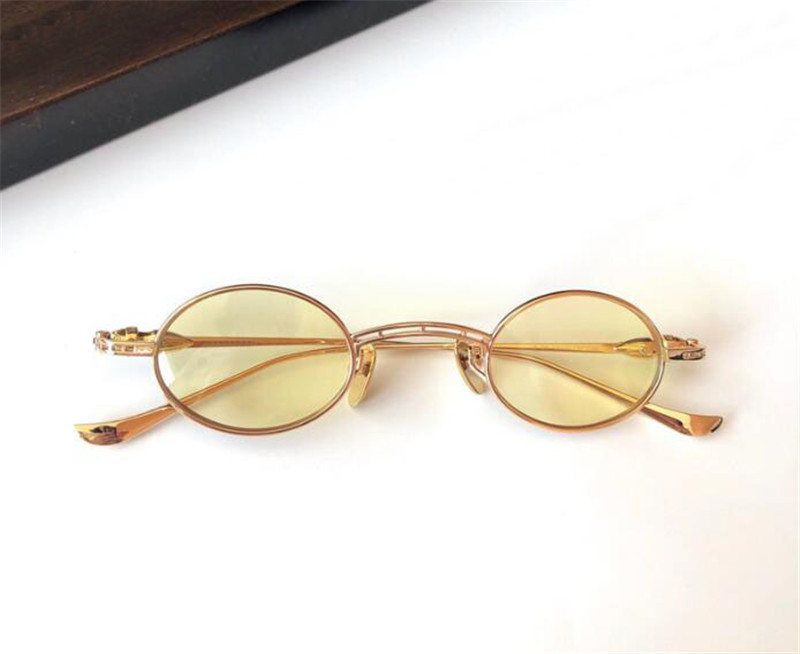 

Vintage fashion design sunglasses LUX small oval frame delicate full metal frame simple and popular style uv400 protective glasses