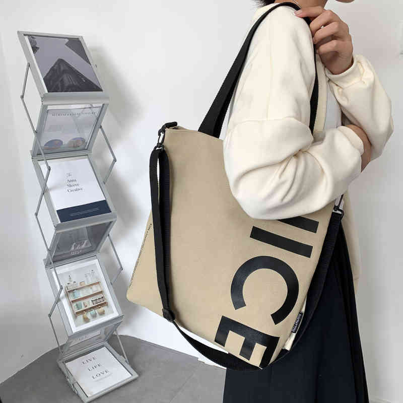 Épaule d'impression de lettres pour les femmes sacs de carrosserie de haute capacité sacs à main simple