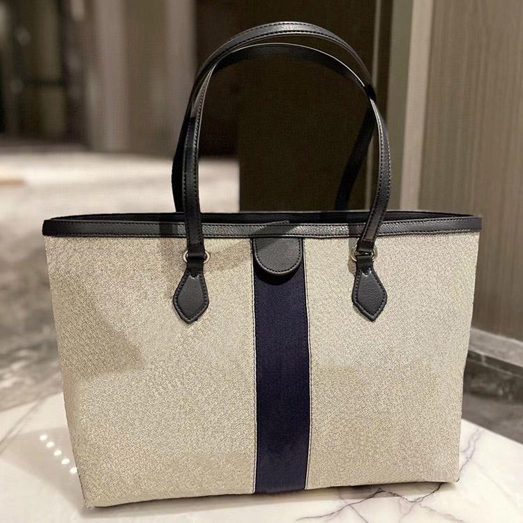 

2022 New Color Classic Tote Women Bag Vintage Luxurys Medium Handbags Leather Trim Open Totes Double Strap Shopping Bags Shoulder Purses 5A, Customize