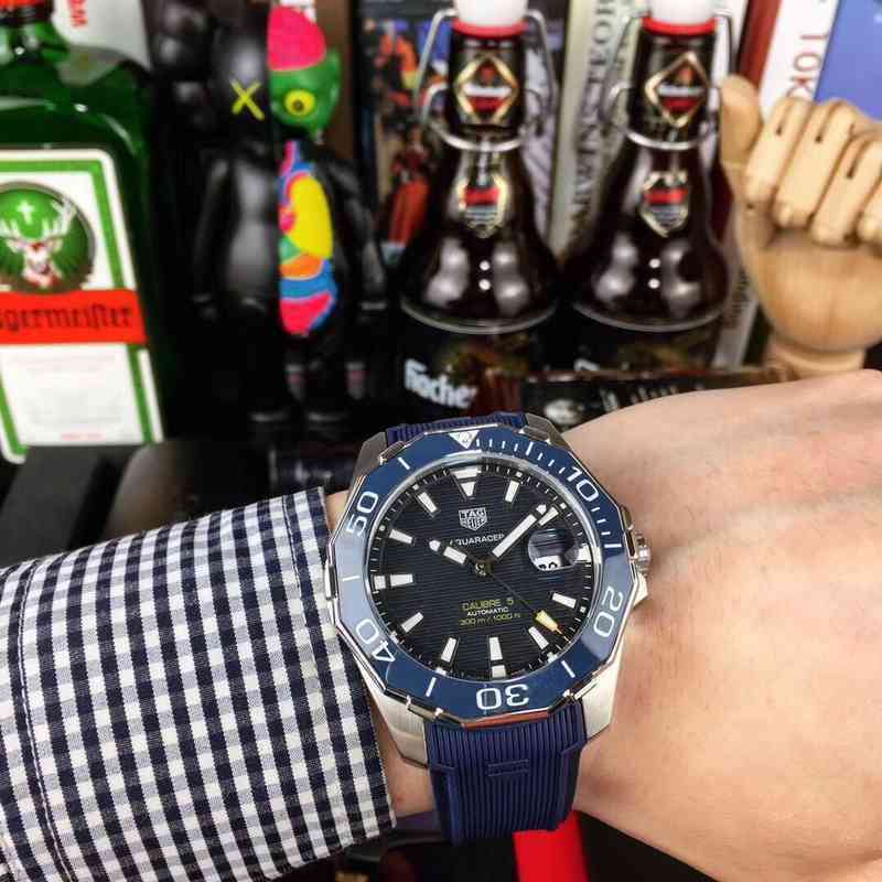 Luxury Watches for Mens Mechanical Wristwatch Tag heue Aquaracer Calibre 5 Fully Automatic Men's Blzz Designer